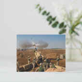 Howitzer Gun Crew United Staaten Marine Corps Postkarte (Stehend Vorderseite)