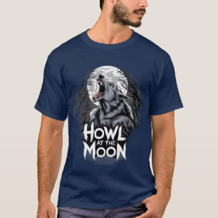 Howl am Mond für eine Werwolf-Liebhaberfamilie T-Shirt