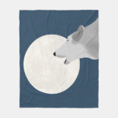 Howl auf dem Mond Fleece Blanket (Vorderseite)