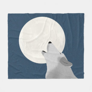 Howl auf dem Mond Fleece Blanket