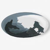 Howl auf dem Mond Pappteller (Schrägansicht)