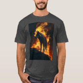 Howl der Flammen, entzünde den Wolf T-Shirt (Vorderseite)