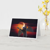 Howl-o-ween Demon Kitteh Karte (Gelbe Blume)