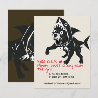 Howl-O-Ween Gruseliger-Hund-Halloween-Kostüm-Party RSVP Karte