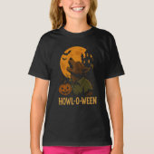 Howl-O-Ween Halloween T - Shirt - Funny Werewolf P (Vorderseite)