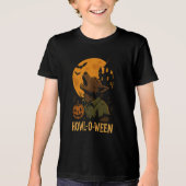 Howl-O-Ween Halloween T - Shirt - Funny Werewolf P (Vorderseite)