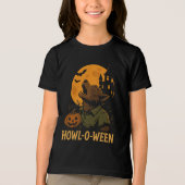 Howl-O-Ween Halloween T - Shirt - Funny Werewolf P (Vorderseite)