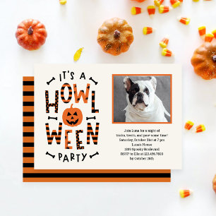 Howl-O-Ween Hund Halloween-Party Einladung