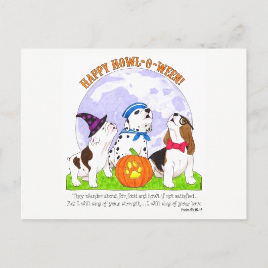 Howl-O-Ween Inspiration Postkarte (Vorderseite)