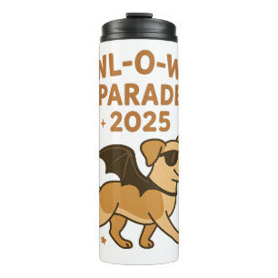 Howl O Ween Parade 2025 Niedlich Hunde Halloween A Thermosbecher