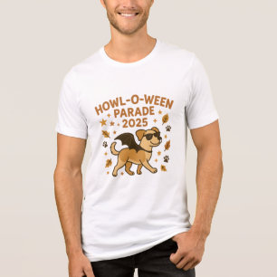 Howl O Ween Parade 2025 Süße Hund Halloween Kunst Tri-Blend Shirt