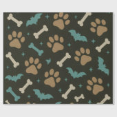 Howl-O-Ween Paws & Bones Collection Geschenkpapier (Flach)