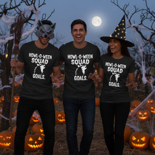 Howl-o-ween Squad Ziele – Lustiger Halloween-Hund T-Shirt
