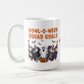 Howl-o-ween Squad Ziele – Lustiges Halloween Kaffeetasse (Links)