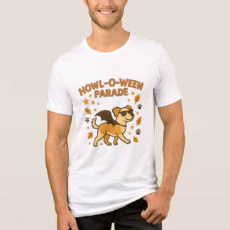 Howl-O-Ween-Umzug Süßes Hund-Fledermaus-Kostüm Tri-Blend Shirt