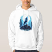 Howl of the Future - Robotic Wolf Hoodie (Vorderseite)