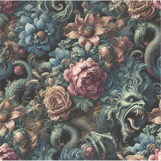 Howl of the Gilded Wild – Gothic Mythical Aufkleber (Vorderseite)