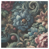 Howl of the Gilded Wild - Gothic Statement Tile Stoff (Nahaufnahme)