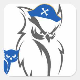 Howl und Pirate Quadratischer Aufkleber