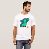 Howl Yeah! Space Galaxy Wolf Silhouette T - Shirt (Vorne ganz)
