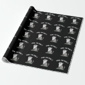 Howl You Doin Funny Baby Wolf Puck Dark BG Geschenkpapier (Ungerollt)