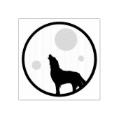 Howl zum Mond Gummistempel (Prägung)