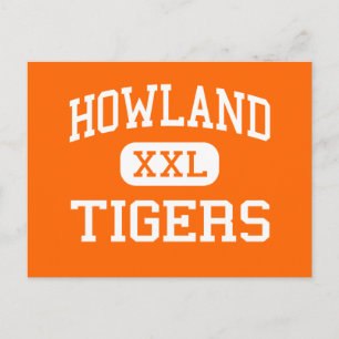 Howland - Tigers - High School - Warren Ohio Postkarte