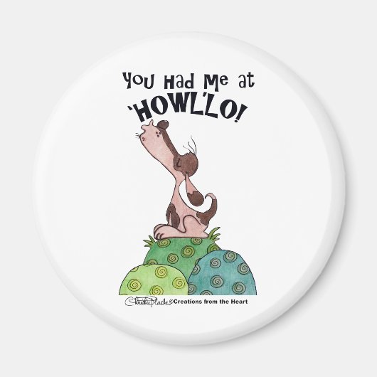 Howler Dog Magnet (Vorne)