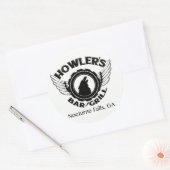 Howlers B&W Decal Runder Aufkleber (Umschlag)