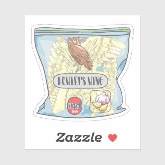 HOWLETS WING Macbeth Hexen Zauber. Aufkleber (Blatt)