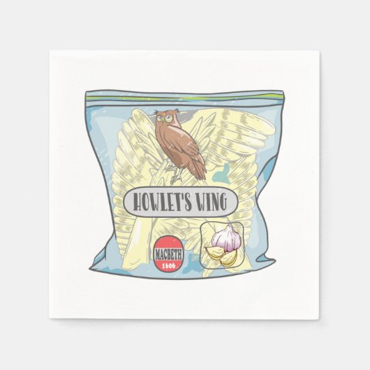 HOWLETS WING Macbeth Hexen Zauber. Serviette (Vorderseite)