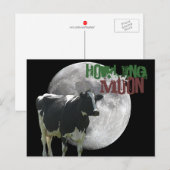 Howlin Cow Moon Postkarte (Vorne/Hinten)