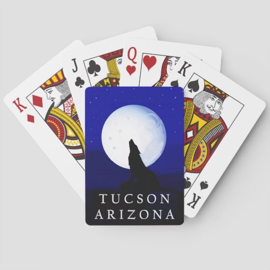 Howlin Coyote - Tucson Arizona Spielkarten (Rückseite)