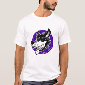 Howlin einziger Wolf-Cartoon T-Shirt