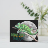 Howlin Lizard Moon Postkarte (Stehend Vorderseite)