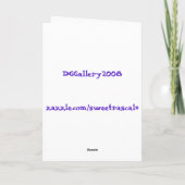 Howling am Mond! Feiertagskarte (Rückseite)