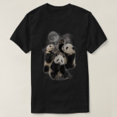 Howling am Mond Shirt - Funny Panda Shirt - Pa (Design vorne)