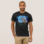 Howling Arctic Wolf & Aurora Earth Day Art T - Shi T-Shirt (Vorne ganz)