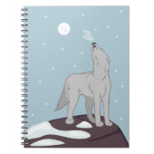 Howling Arctic Wolf Notizblock (Vorderseite)