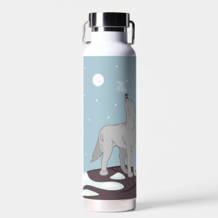 Howling Arctic Wolf Trinkflasche