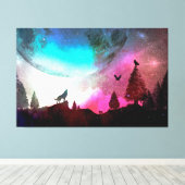 Howling at the Moon Leinwanddruck (Insitu (Holzboden))