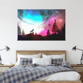 Howling at the Moon Leinwanddruck (Insitu (Schlafzimmer))