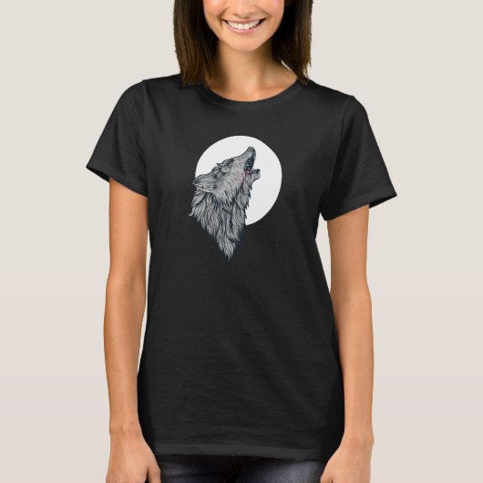 Howling At The Moon Wolves Wolf 5 T-Shirt (Vorderseite)