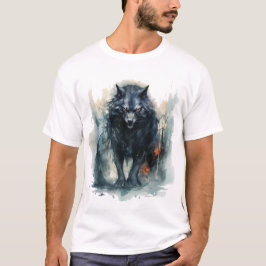 Howling auf dem Mond Werwolf T-Shirt