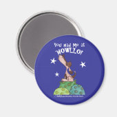 Howling Basset Hound Night Magnet (Vorderseite/Rückseite)