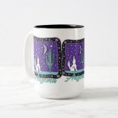 Howling Coyote Arizona Zweifarbige Tasse (Vorderseite Links)
