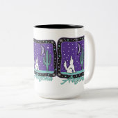 Howling Coyote Arizona Zweifarbige Tasse (VorderseiteRechts)