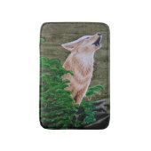 Howling Coyote Badematte (Vorderseite Vertikal)