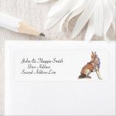 Howling Coyote - benutzerdefinierte Wasserfarbtier (Insitu)