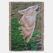 Howling Coyote Decke (Vorderseite Vertikal)
